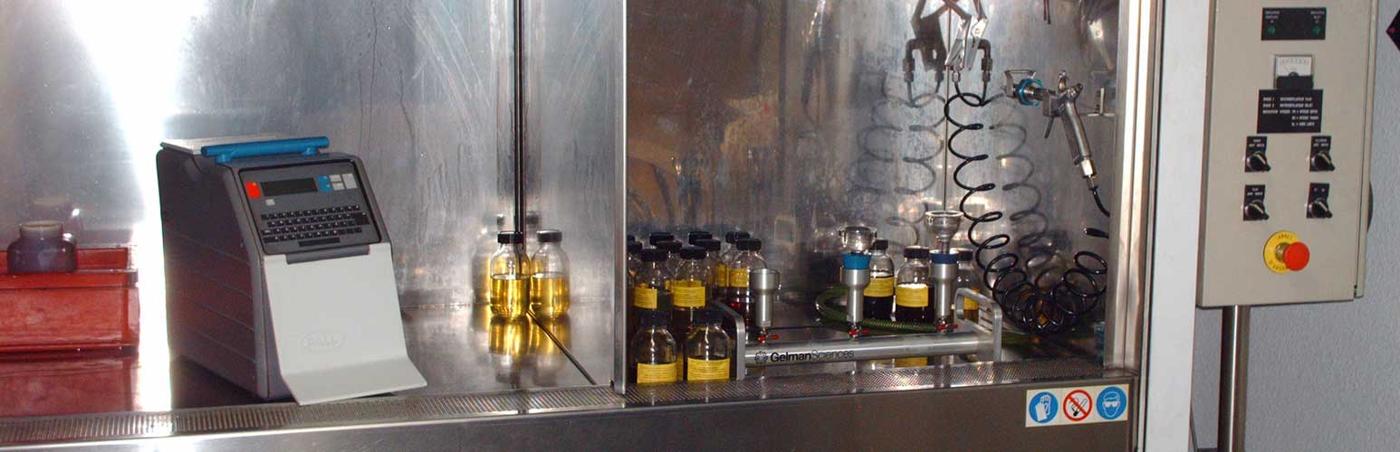 laboratoire de test des huiles hydrauliques