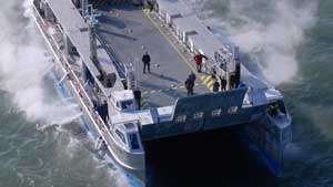 système hydraulique sur barge de débarquement